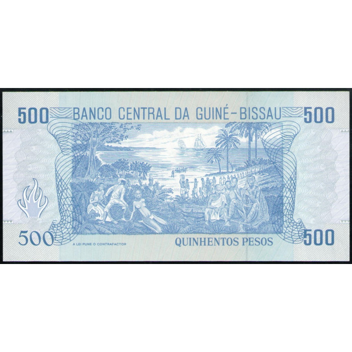 Гвинея-Бисау 500 Песо 1990 год , UNC 