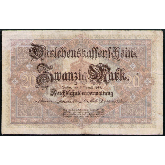 Германия 20 Марок 1914 год