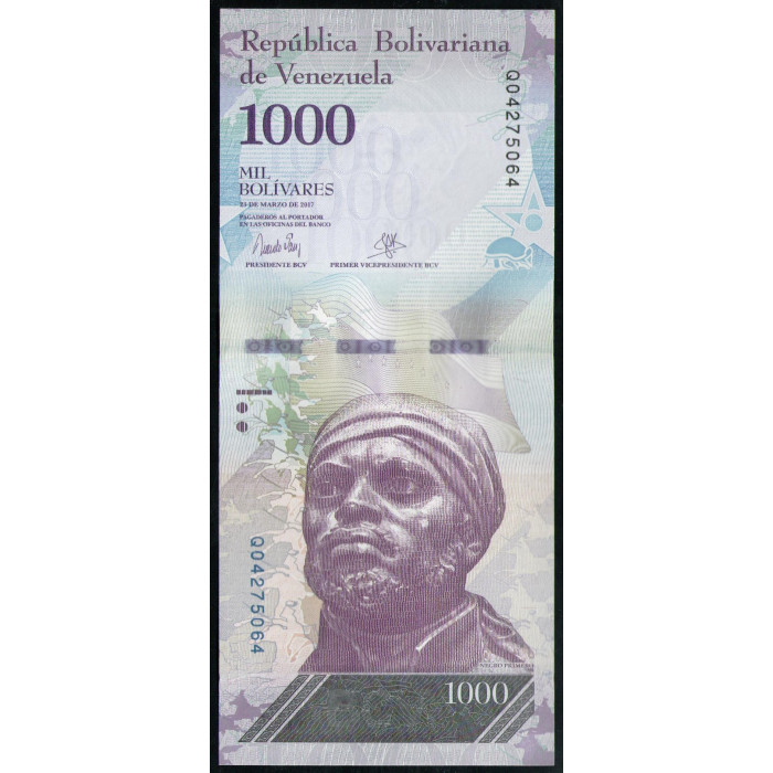 Венесуэла 1000 Боливар 2017 год , UNC 