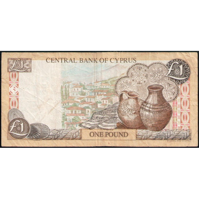 Кипр 1 Фунт , Лира 2001 год 