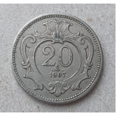 Австрия 20 Геллеров 1907 год , Австро-Венгерская монархия