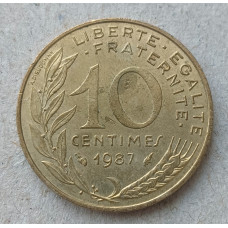 Франция 10 Сентим 1987 год