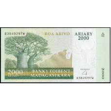 Мадагаскар 2000 Ариари 2008 год , UNC , Баобаб