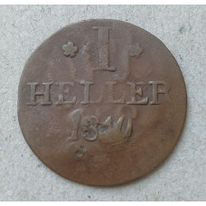 Германия, Франкфурт на Майне , 1 Геллер 1819 год