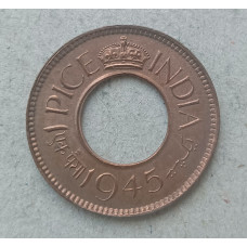Британская Индия 1 Пайса 1945 год  