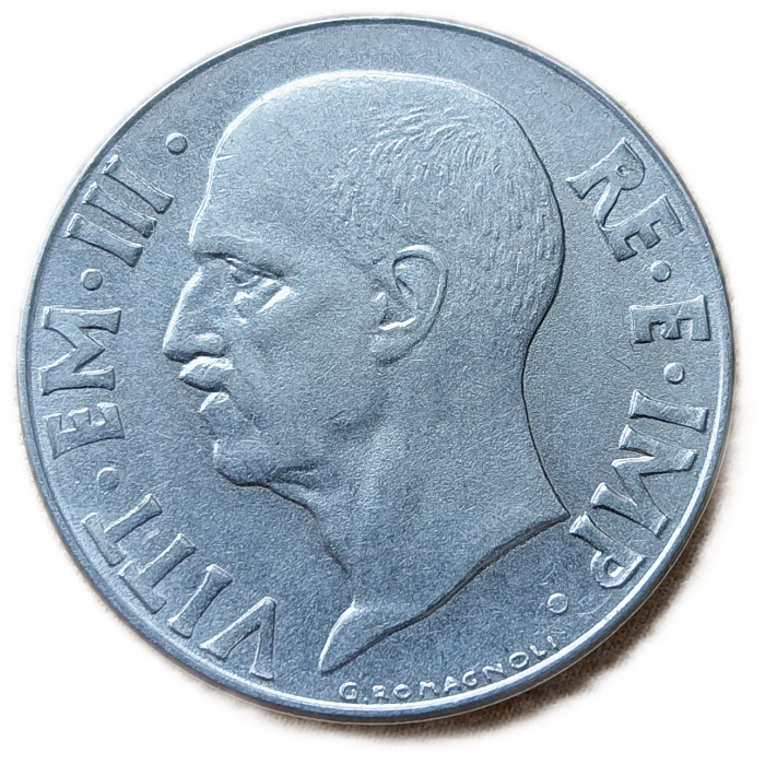 Италия 20 Чентезимо 1940 год , Виктор Эммануил 3