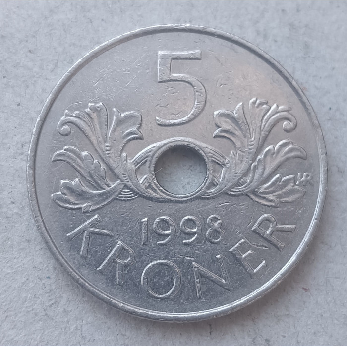 Норвегия 5 Крон 1998 год