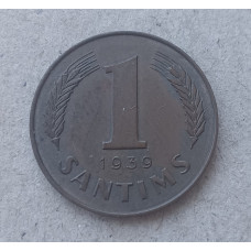 Латвия 1 Сантим 1939 год , Герб