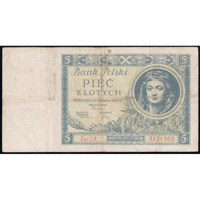 Польша 5 Злотых 1930 год