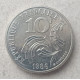 Франция 10 Франков 1986 год , Карта страны , Свобода , Равенство , Братство