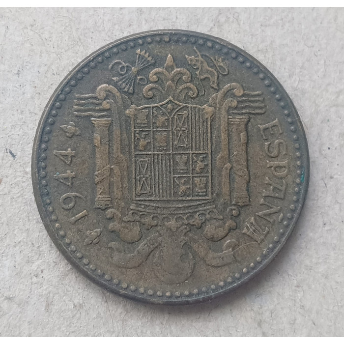 Испания 1 Песета 1944 год  