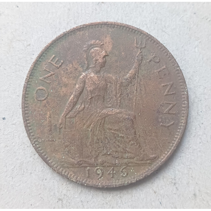 Великобритания 1 Пенни 1946 год , Король Георг 6