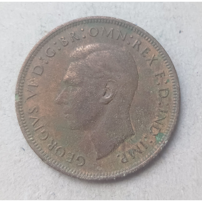 Великобритания 1 Пенни 1946 год , Король Георг 6