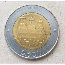 Сан Марино 500 Лир 1987 год , Возобновление чеканки монет, 15-летие