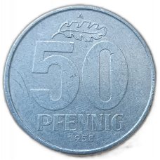 Германия, ГДР , 50 Пфеннигов 1958 год , А