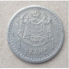 Монако 1 Франк 1943 год , Князь Монако Луи 2