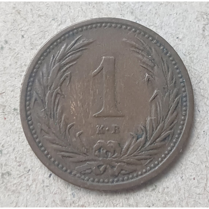 Венгрия 1 Филлер 1897 год