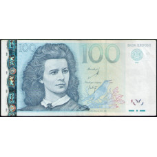 Эстония 100 Крон 2007 год , Лидия Койдула , Скалы Раннамойса