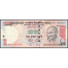 Индия 1000 Рупий 2012 год , XF, Махатма Ганди