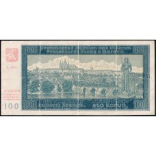 Протекторат Богемии и Моравии , Протекторат Чехии и Моравы , 100 Крон 1940 год