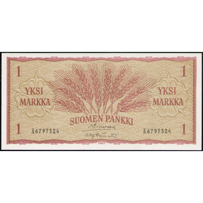 Финляндия 1 Марка 1963 год , АUNC