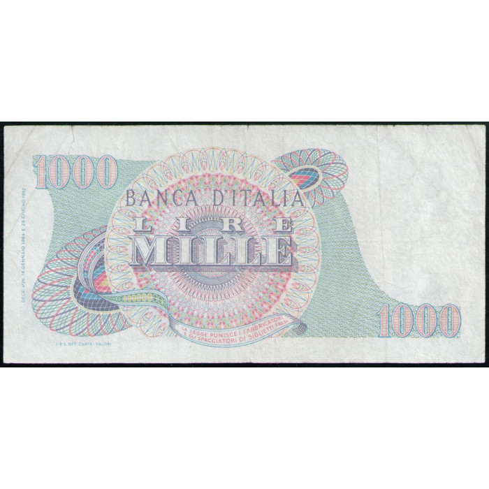 Италия 1000 Лир 1964 год , Верди
