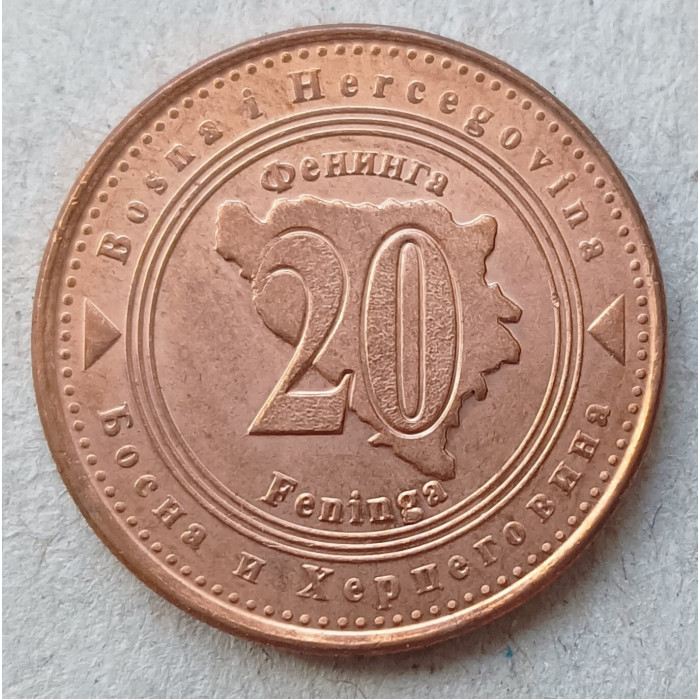 Босния и Герцеговина 20 Фенингов 2021 год