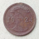 Германия 2 Рентенпфеннига 1924 год , А , Веймарская республика