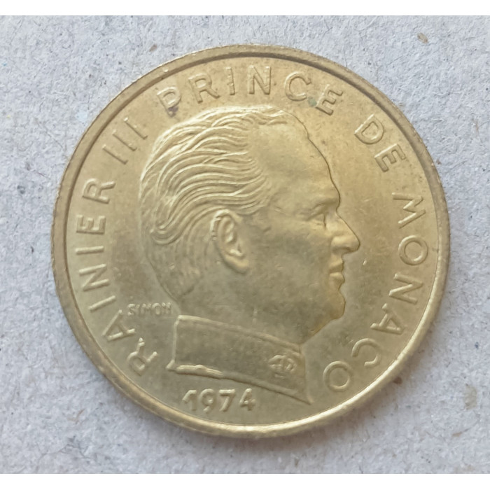 Монако 10 Сентим 1974 год , Принц Ренье III