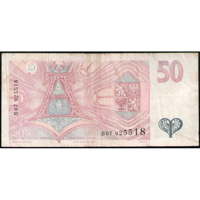 Чехия 50 Крон 1994 год , Святая Анежка Чешская