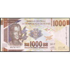 Гвинея 1000 Франков 2017 год , UNC  