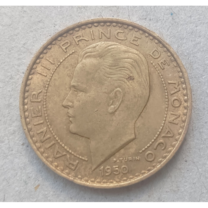 Монако 10 Франков 1950 год , Принц Ренье 3