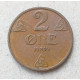 Норвегия 2 Эре 1939 год , Хокон 7
