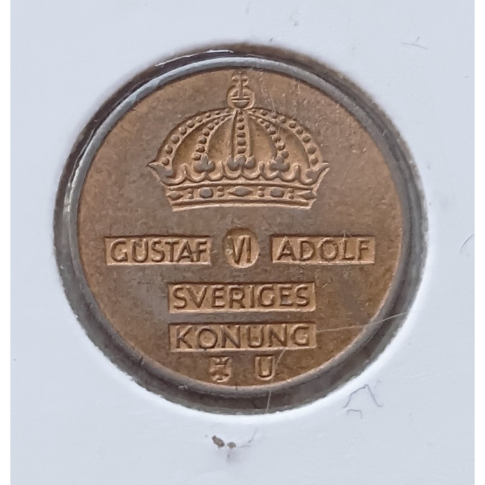 Швеция 1 Эре 1971 год , Густав 6