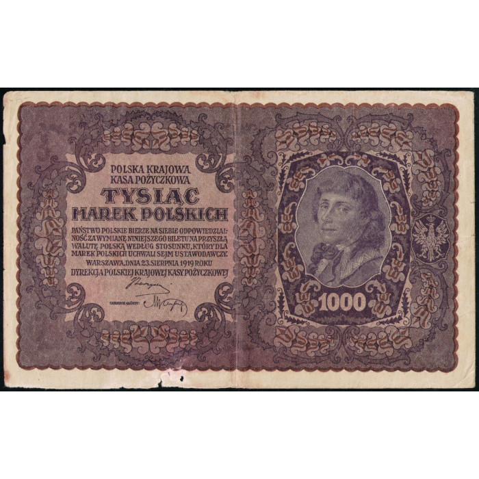 Польша 1000 Марок 1919 год