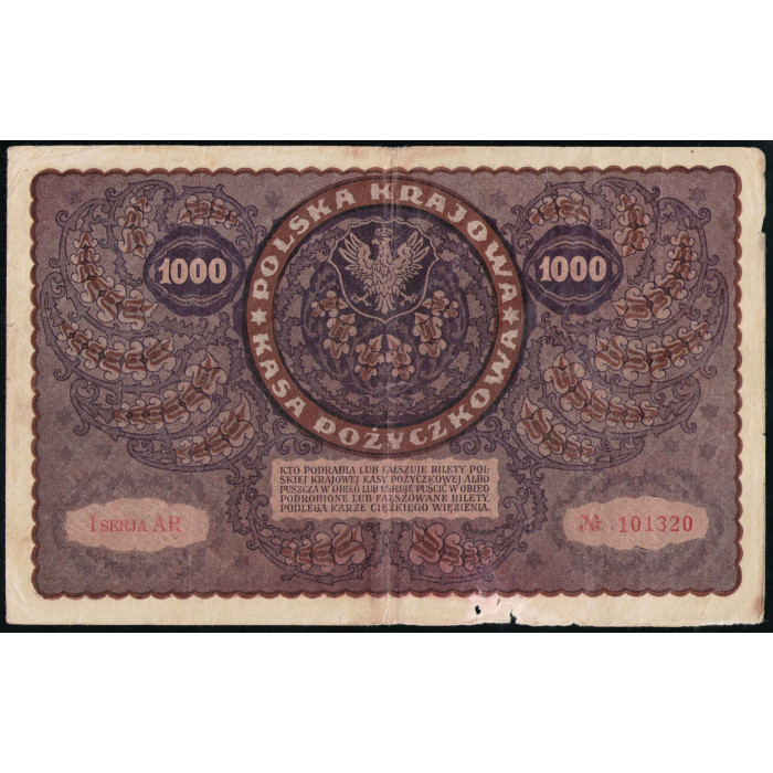 Польша 1000 Марок 1919 год