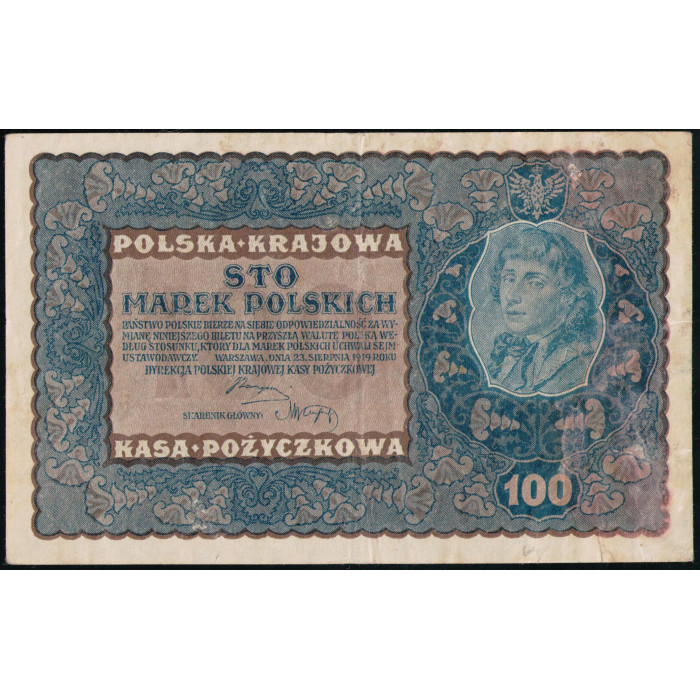 Польша 100 Марок 1919 год