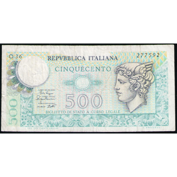 Италия 500 Лир 1979 год 