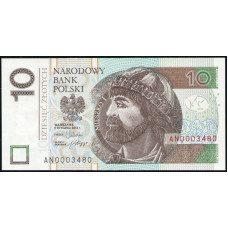Польша 10 Злотых 2012 год , UNC