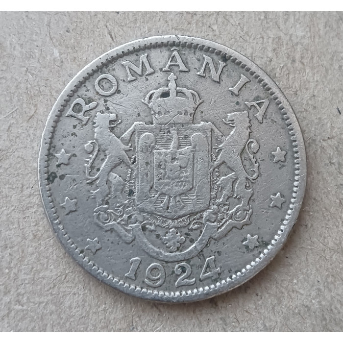 Румыния 2 Лея 1924 год , Фердинанд 1