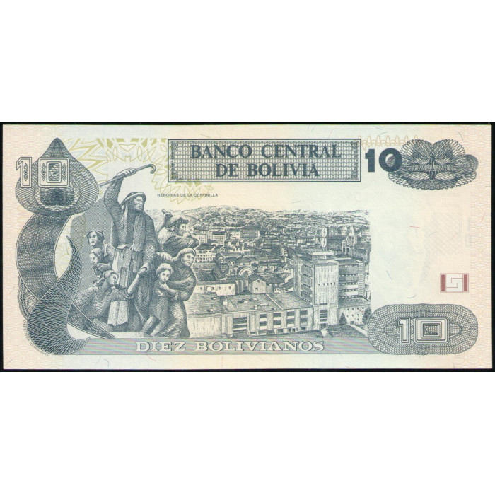 Боливия 10 Боливиано 2013 год , UNC 