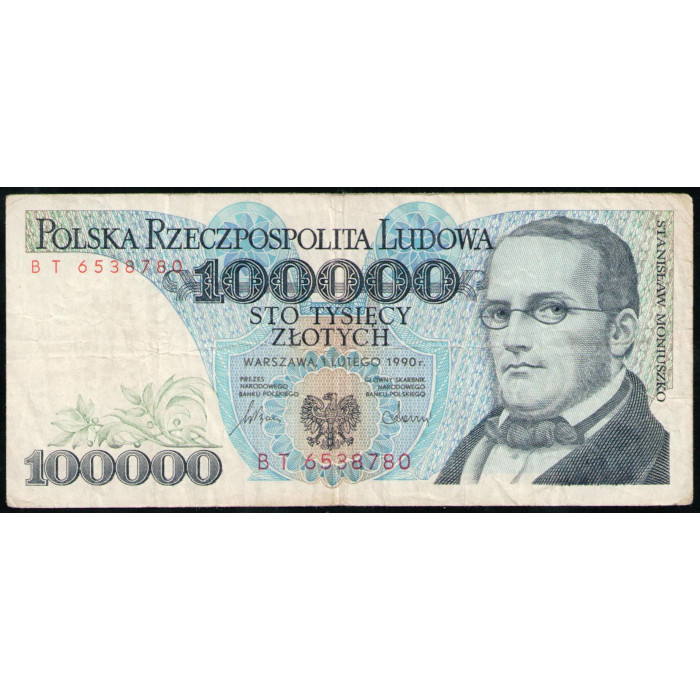 Польша 100000 Злотых 1990 год