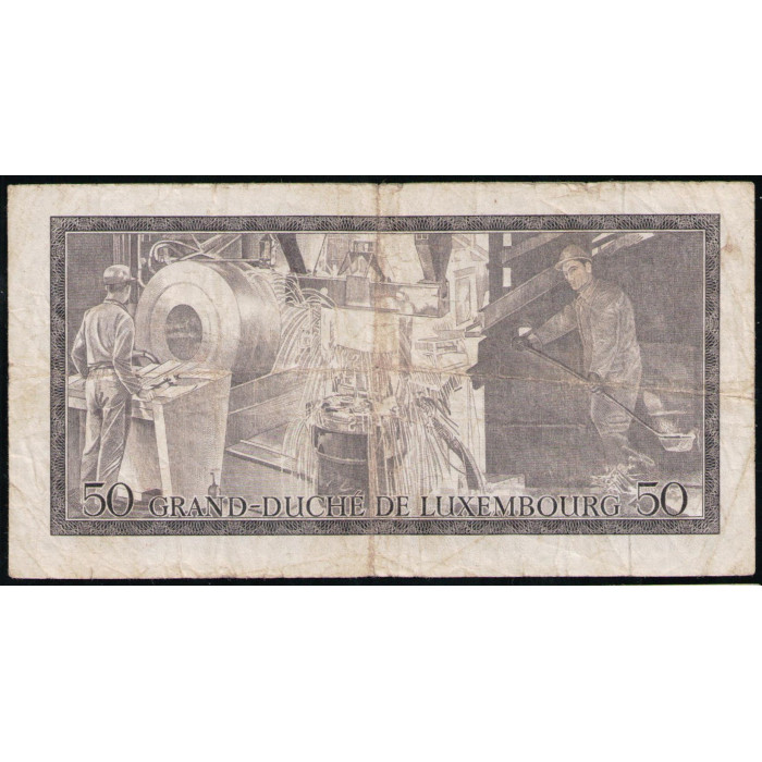 Люксембург 50 Франков 1972 год