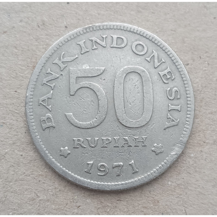 Индонезия 50 Рупий 1971 год , Большая райская птица