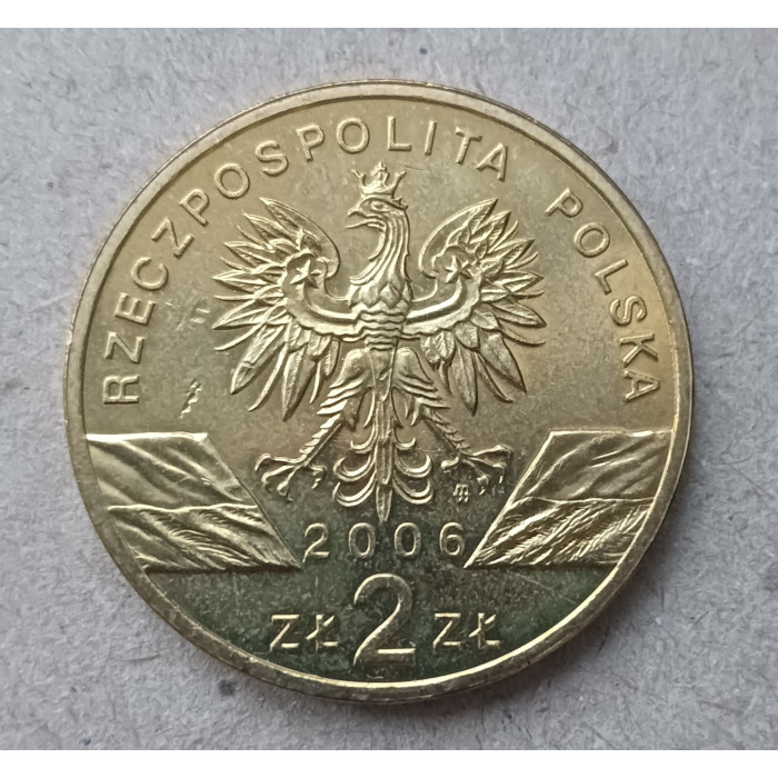 Польша 2 Злотых 2006 год , Альпийский сурок , Серия Всемирная природа