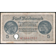 Германия 5 Рейхсмарок 1940 , 1945 год , Оккупация , Оккупированные территории