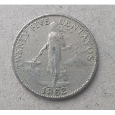 Филиппины 25 Сентаво 1962 год 