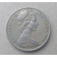 Новая Зеландия 20 Центов 1967 год  , Птица киви , Елизавета 2