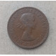 Великобритания 1/2 Пенни 1957 год , Английский галеон Золотая лань, Елизавета 2