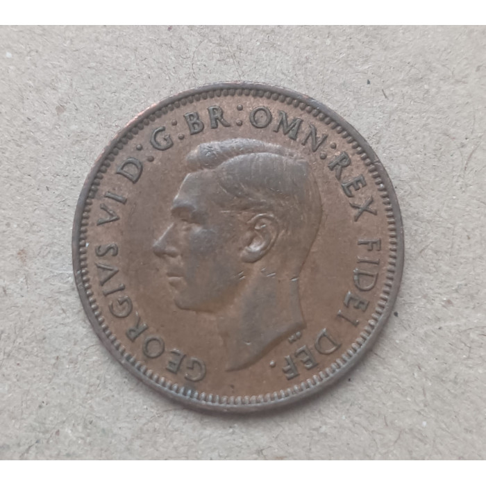 Великобритания 1 Фартинг 1951 год , Георг 6